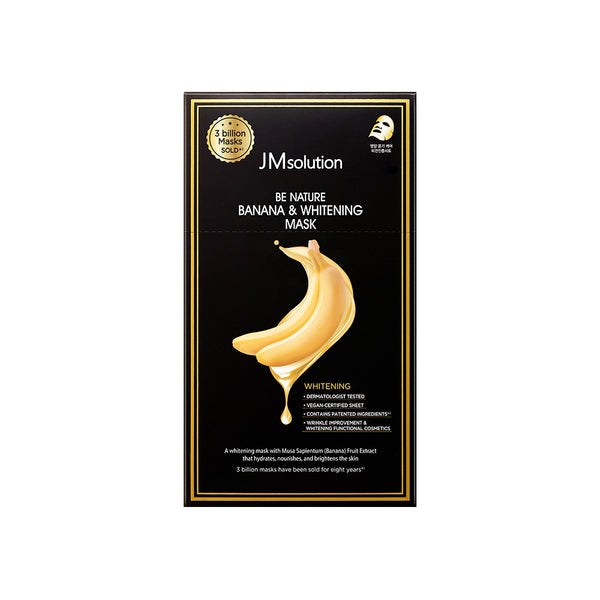 Be Nature Banana & Whitening Mask - 1 Box of 10 Sheets