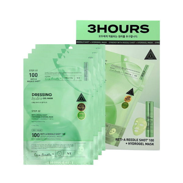 Reti-A Reedle Shot 100 2-Step Hydrogel Mask - 1 Box of 4 Sheets