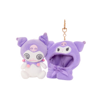 Kuromi Plush Mascot Keychain [Frightened Series]