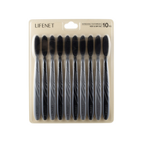 Refreshing Toothbrush Charcoal Black 10 pc