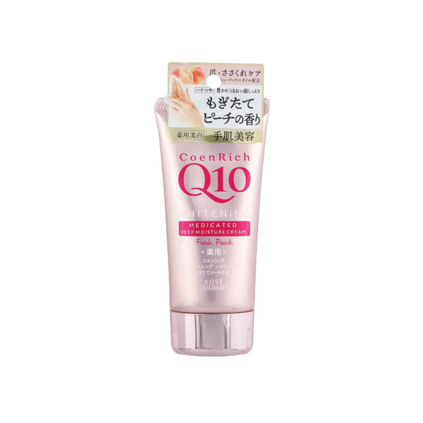 Kose Coenrich Q10 Medicated Hand Cream - Fresh Peach 80g