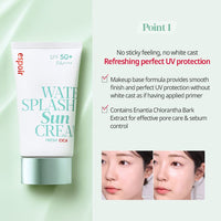 Water Splash Sun Cream Fresh Cica SPF 50+ / PA++++