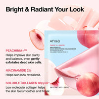 Peach 70 Niacin Brightening Collagen Mask - 1 Box of 4 Sheet