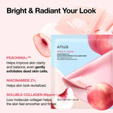 Peach 70 Niacin Brightening Collagen Mask - 1 Box of 4 Sheet