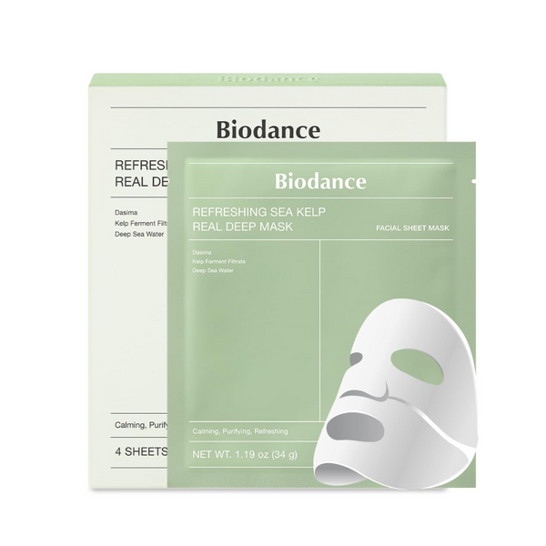 Refreshing Sea Kelp Real Deep Mask 1 Box of 4 Sheets