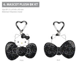 Hello Kitty 50th Anniversary Black Bow Keychain [Metallic Bow Series]