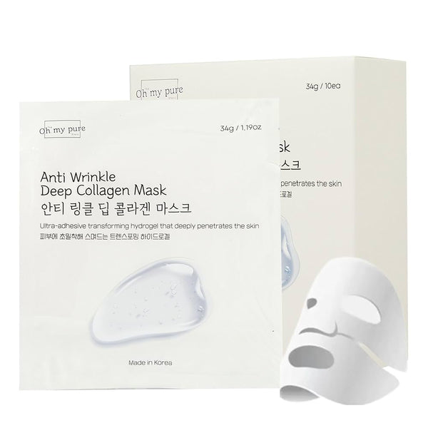 Anti Wrinkle Deep Collagen Mask - 1 Box of 5 Sheets