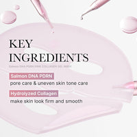 PDRN Pink Collagen Gel Mask - 1 Box of 4 Sheets