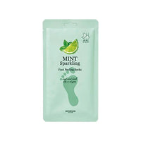 Mint Sparkling Foot Peeling Socks
