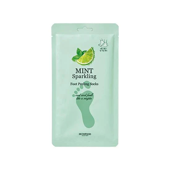 Mint Sparkling Foot Peeling Socks
