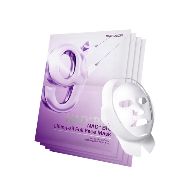 No.9 NAD Bio Lifting Full Cover Facial Mask - 1 Box of 4 Sheets