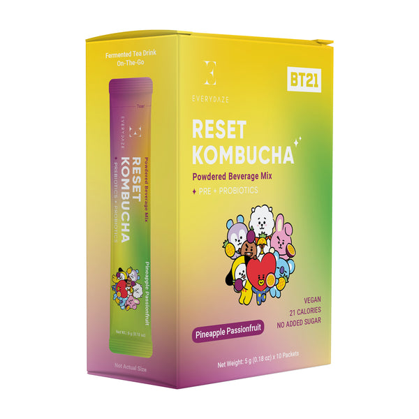 BT21 RESET KOMBUCHA- Pineapple Passionfruit- 10 Packs