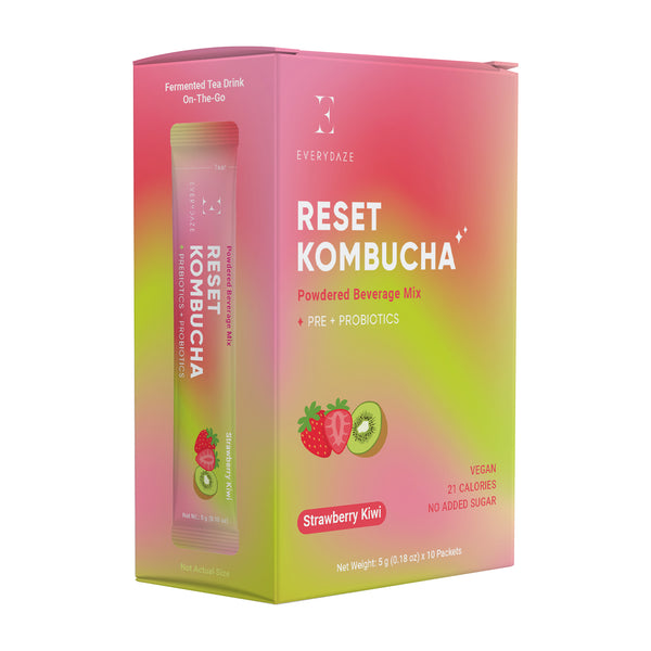 RESET KOMBUCHA- Strawberry Kiwi- 10 Packs