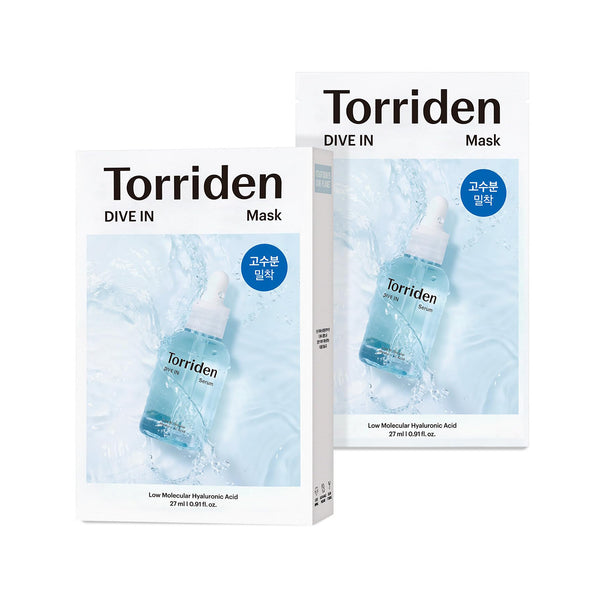DIVE-IN Low Molecular Hyaluronic Acid Mask Pack - 1 Box of 10 Sheets