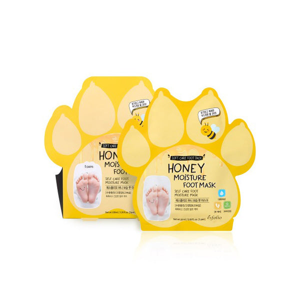 Honey Moisture Foot Mask - 5 Pairs