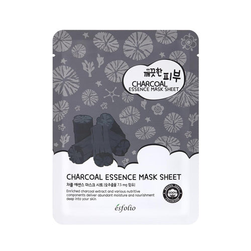 Pure Skin Charcoal Essence Mask - 1 Box of 10 Sheets