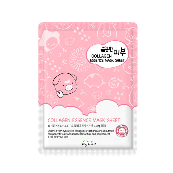 Pure Skin Collagen Essence Mask Sheet - 1 Box of 10 Sheets