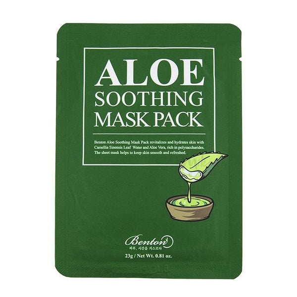 Aloe Soothing Mask Pack - 1 Box of 10 Sheets